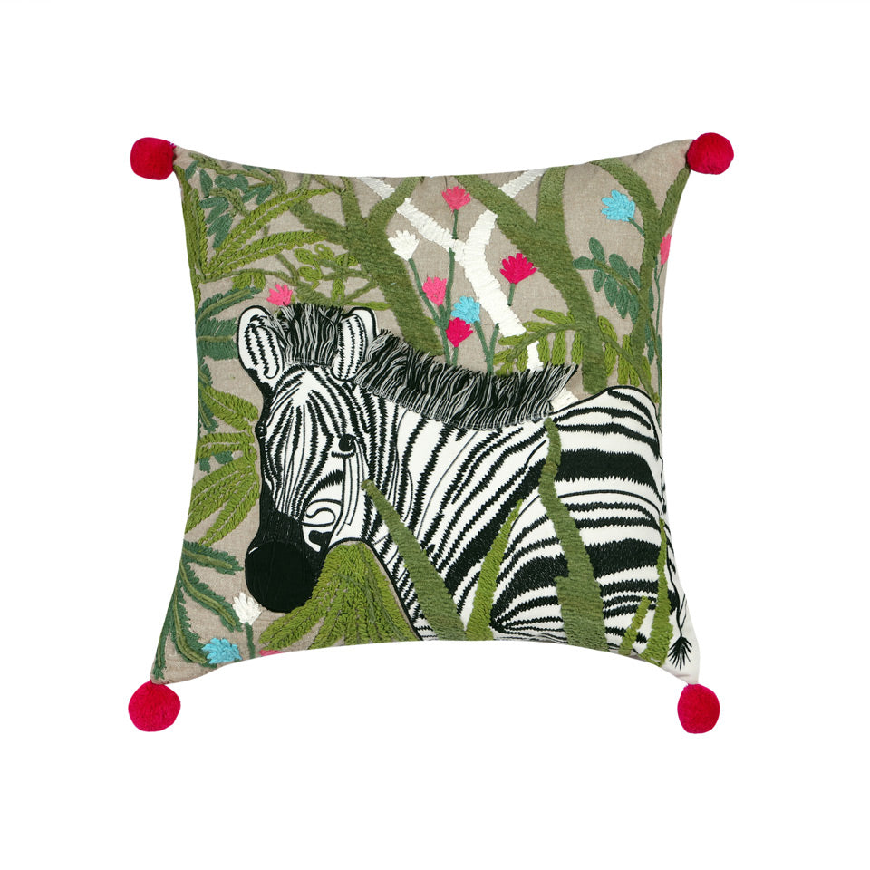 Cojín Cuadrado Zebra