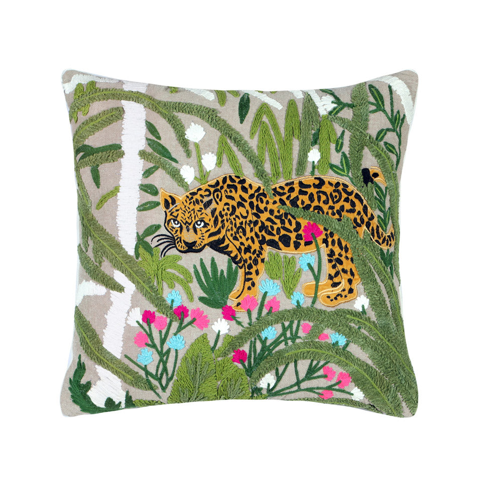 Cojín Cuadrado Leopardo
