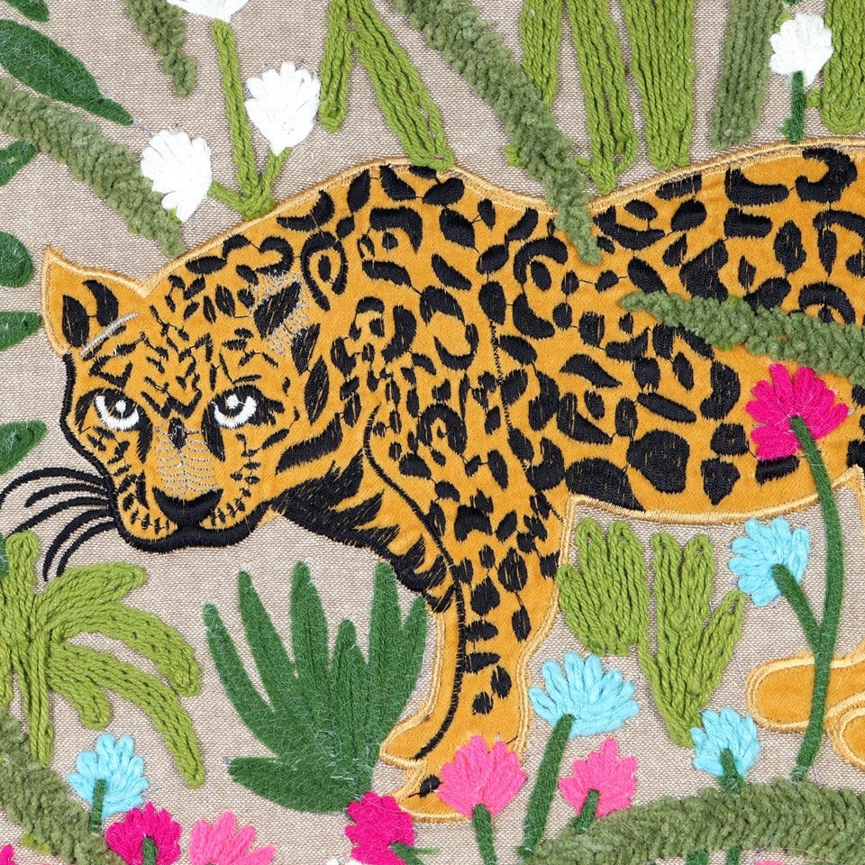 Cojín Cuadrado Leopardo