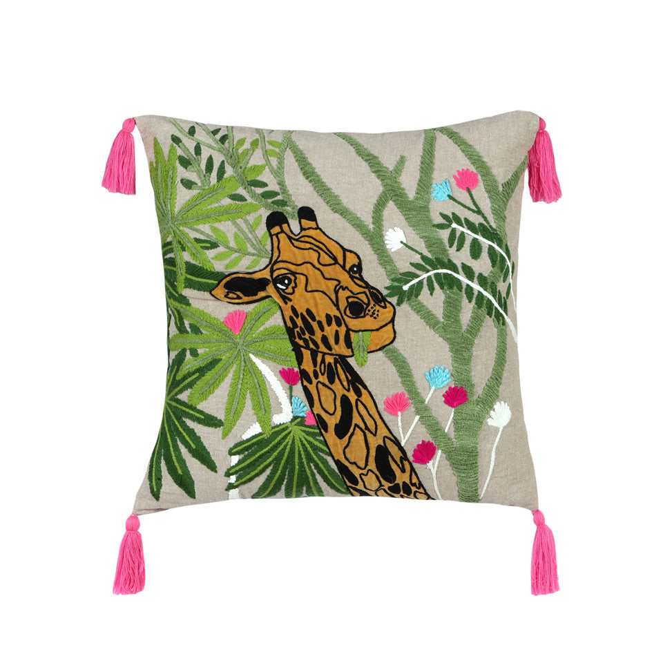 Cojín Cuadrado Jirafa