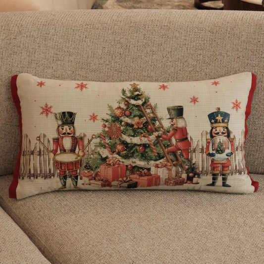 COJIN NAVIDAD RECTANGULAR CASCANUECES