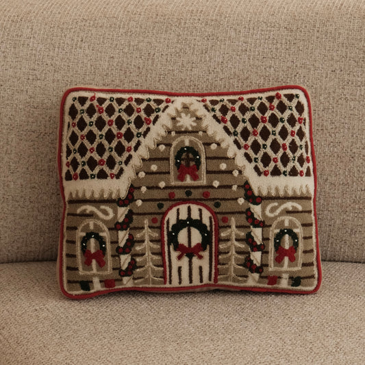 COJIN NAVIDAD CASA DE GALLETAS