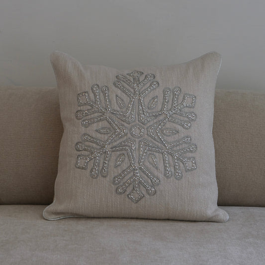 Cojín Navidad Copo de Nieve Grande