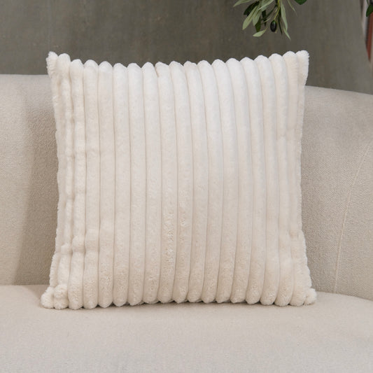 COJIN CUADRADO ACANALADO BEIGE