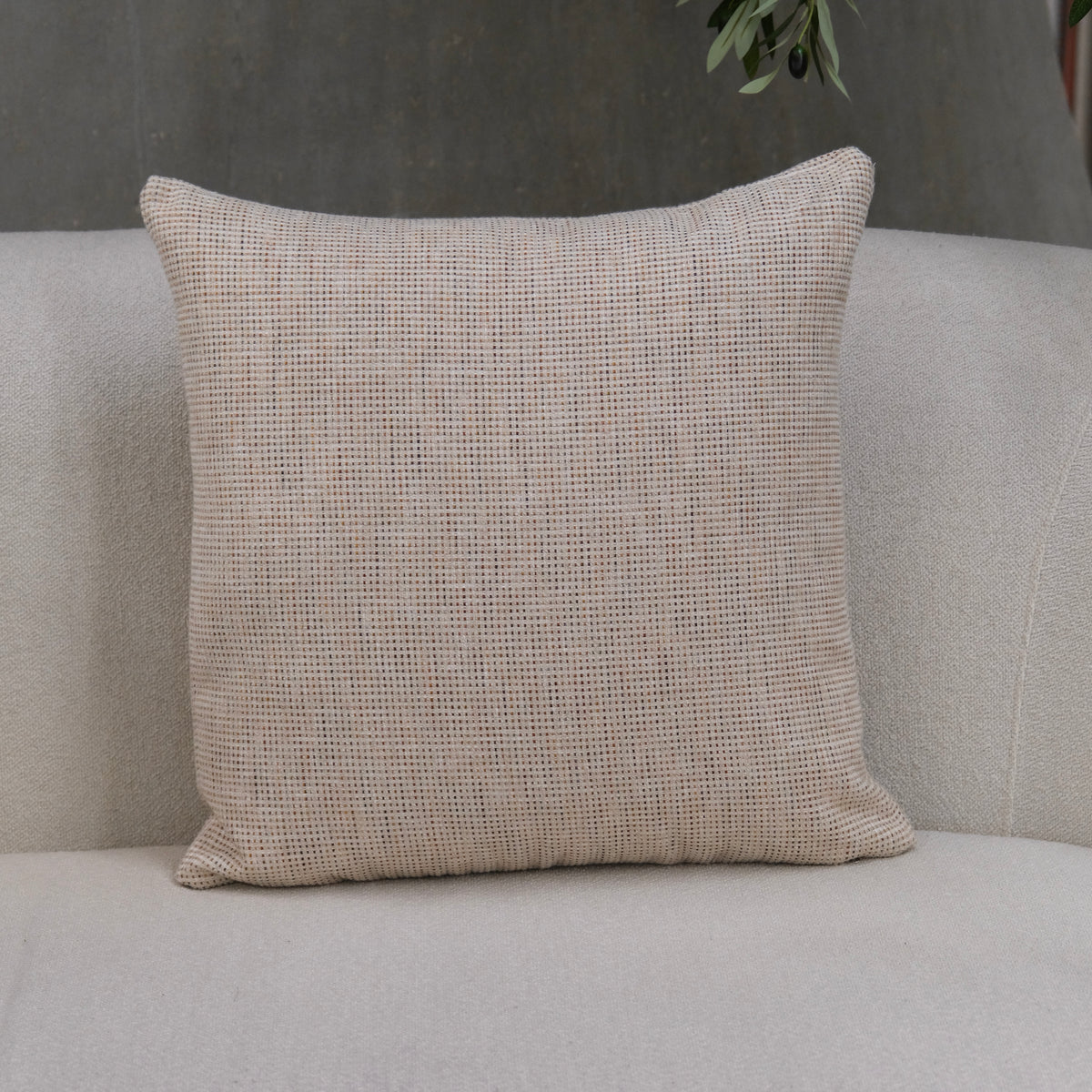 COJIN CUADRADO TEXTURA TAUPE