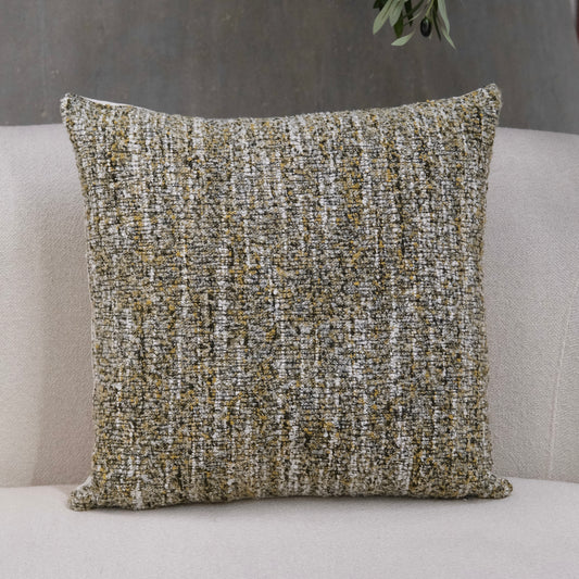 COJÍN CUADRADO TWEED VERDE
