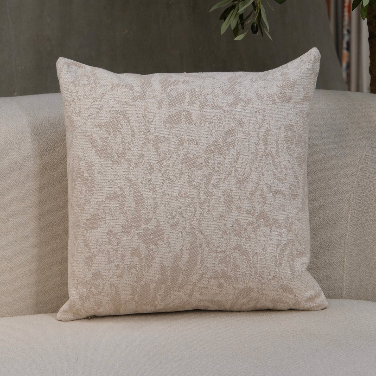 COJÍN CUADRADO LINO BEIGE