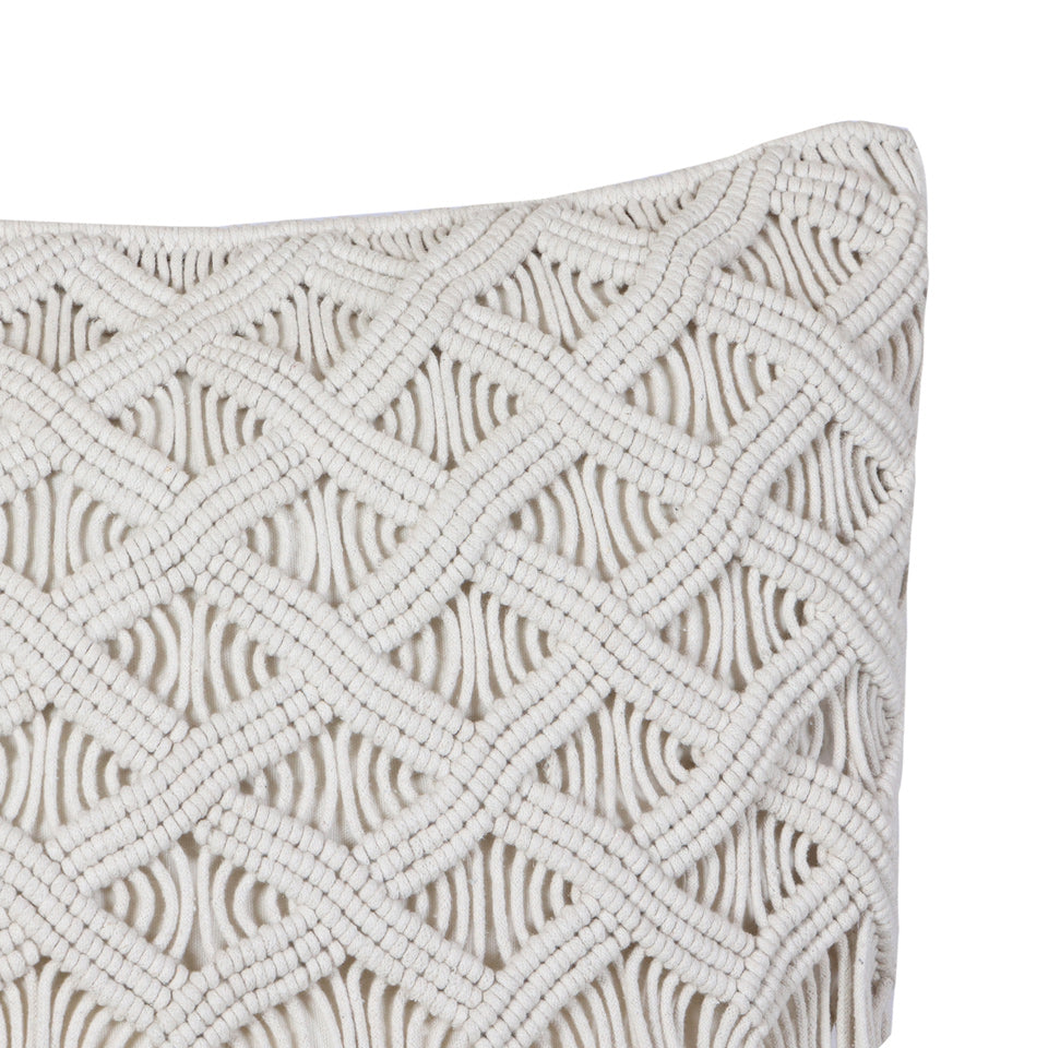 COJÍN MACRAME FLECOS