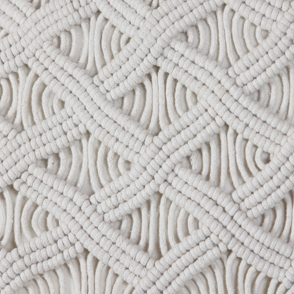 COJÍN MACRAME FLECOS