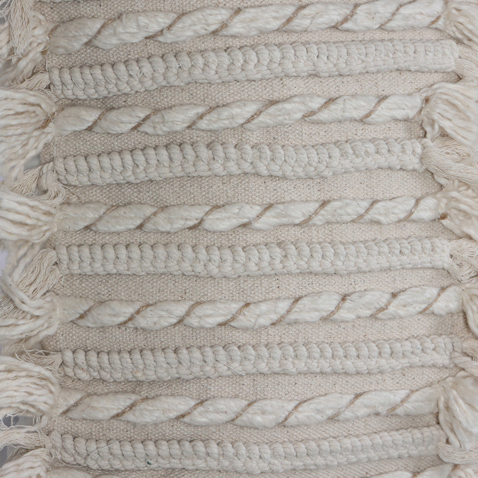 COJÍN MACRAME TRENZAS CUADRADO